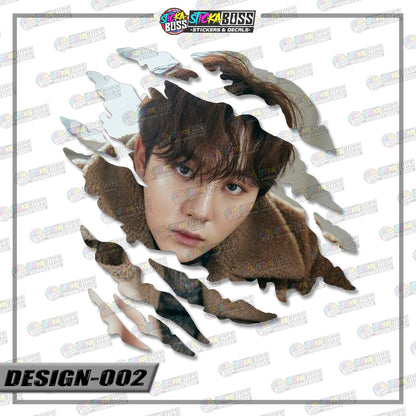 Seventeen | SCRATCH STICKER【VINYL PRINTED】( LAMINATED / WATERPROOF )【Stickaboss】