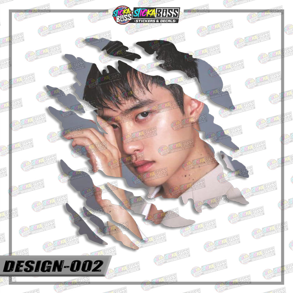 EXO | SCRATCH STICKER【VINYL PRINTED】( LAMINATED / WATERPROOF )【Stickaboss】