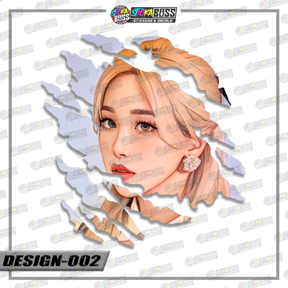TWICE PART 2 | ANIME SCRATCH STICKER【VINYL PRINTED】( LAMINATED / WATERPROOF )【Stickaboss】