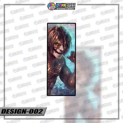 ATTACK ON TITAN | RECTANGLE SIZE  VINYL STICKER 【VINYL PRINTED】( LAMINATED / WATERPROOF )