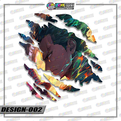 ONE PIECE ZORO | ANIME SCRATCH STICKER【VINYL PRINTED】( LAMINATED / WATERPROOF )【Stickaboss】