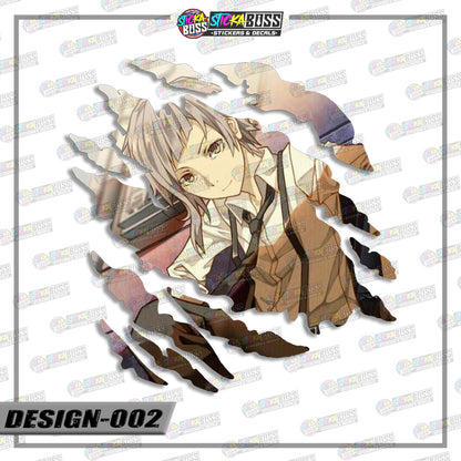 BONGOU STRAY DOGS | ANIME SCRATCH STICKER【VINYL PRINTED】( LAMINATED / WATERPROOF )【Stickaboss】 (Copy)