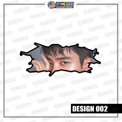 KPOP- EXO | CRACK PEEKERS  ( ANIME VINYL STICKER DECALS )【Stickaboss】