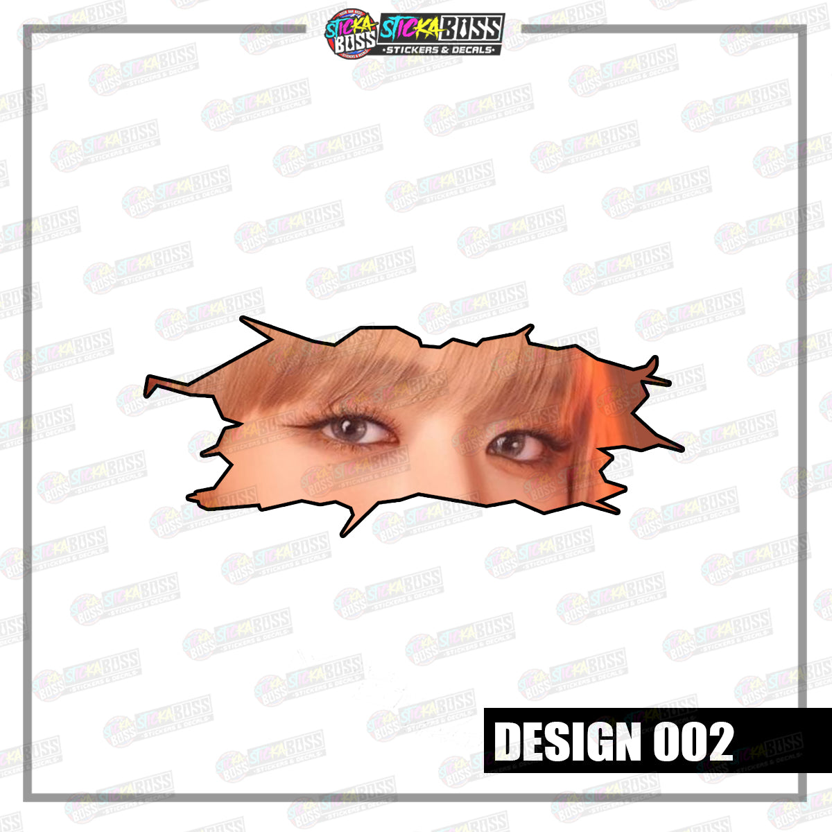 KPOP-GIDLE | CRACK PEEKERS  ( ANIME VINYL STICKER DECALS )【Stickaboss】