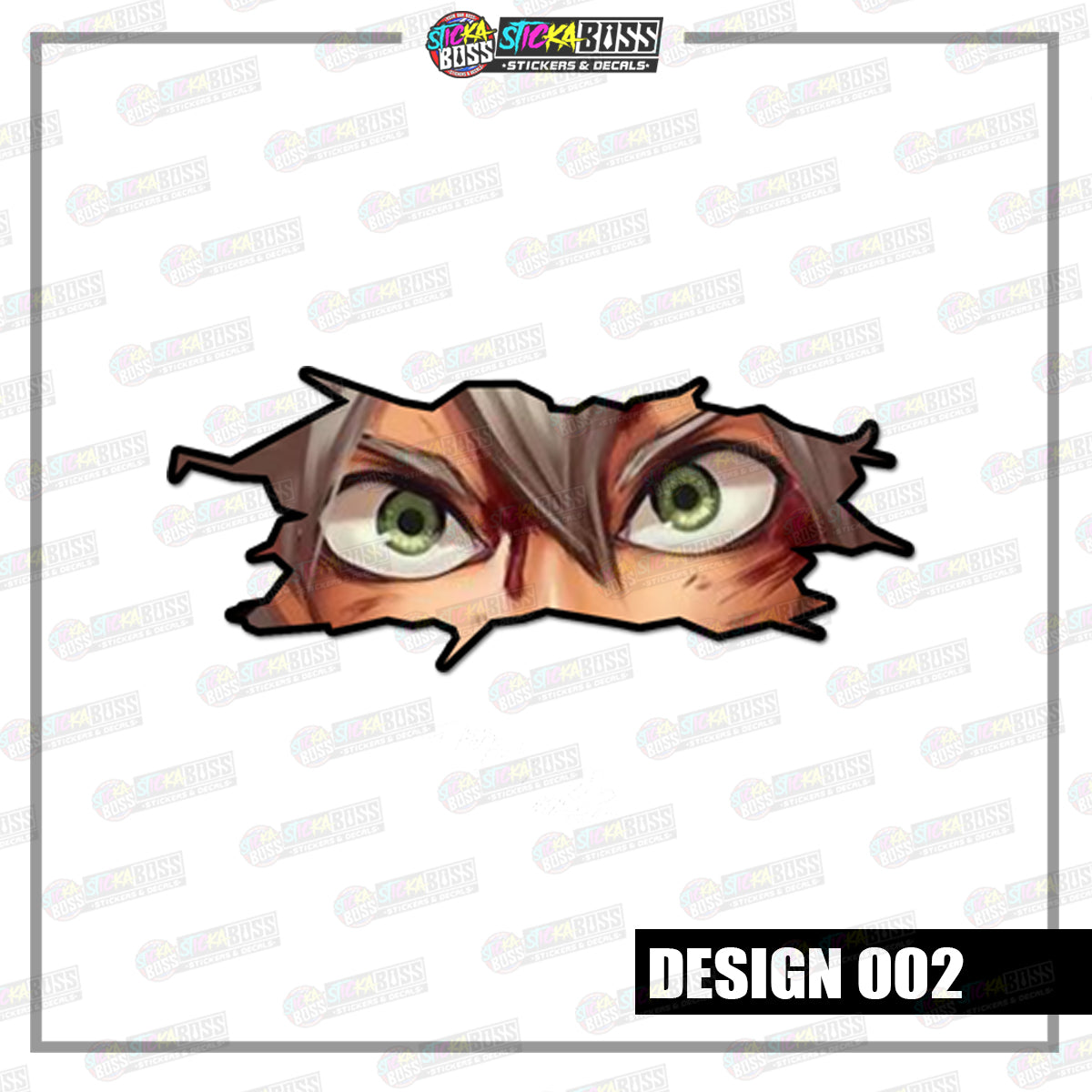 BLACK CLOVER | CRACK PEEKERS  ( ANIME VINYL STICKER DECALS )【Stickaboss】