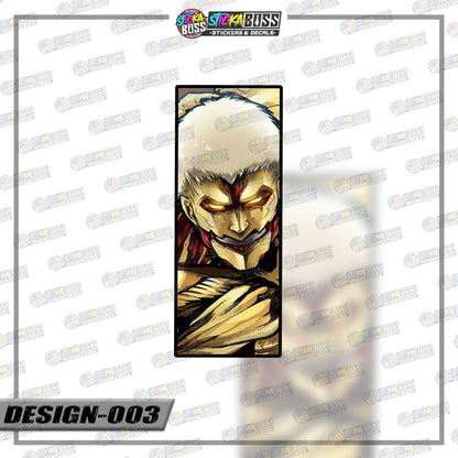ATTACK ON TITAN | RECTANGLE SIZE  VINYL STICKER 【VINYL PRINTED】( LAMINATED / WATERPROOF )