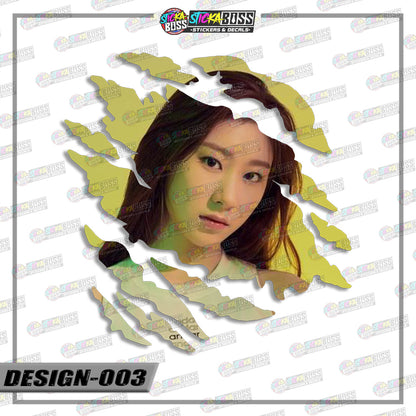 ITZY | SCRATCH STICKER【VINYL PRINTED】( LAMINATED / WATERPROOF )【Stickaboss】