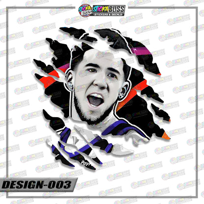 NBA PLAYERS | ANIME SCRATCH STICKER【VINYL PRINTED】( LAMINATED / WATERPROOF )【Stickaboss】