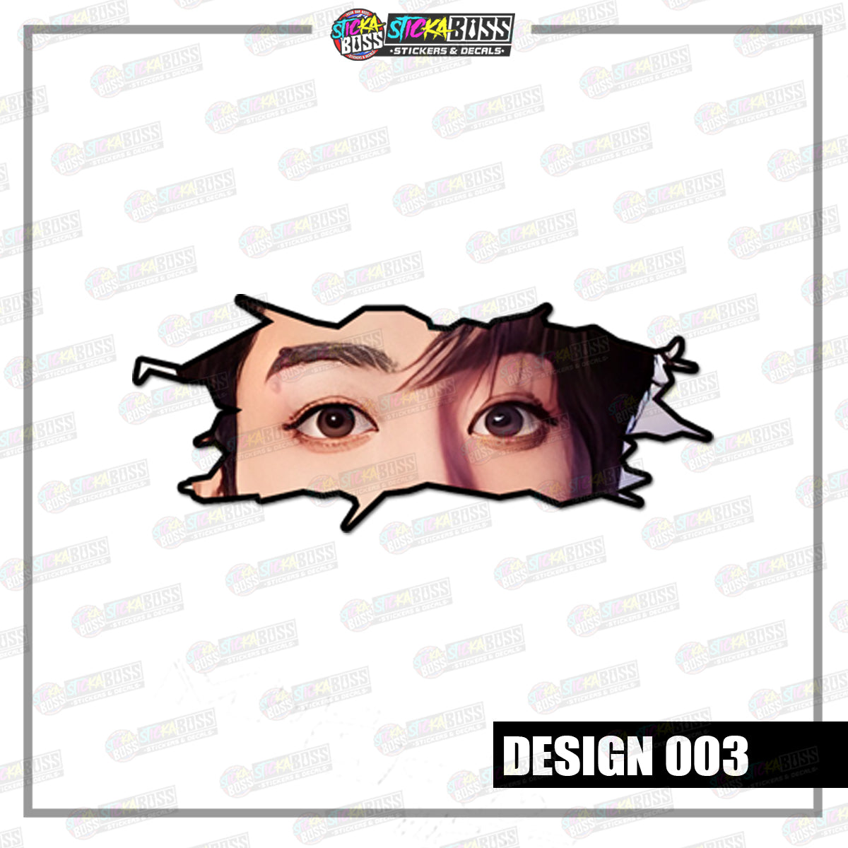KPOP- BTS| CRACK PEEKERS  ( ANIME VINYL STICKER DECALS )【Stickaboss】