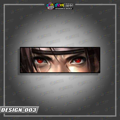 NARUTO PART 1 | ANIME  EYE SLAP STICKER【VINYL PRINTED】( LAMINATED / WATERPROOF )