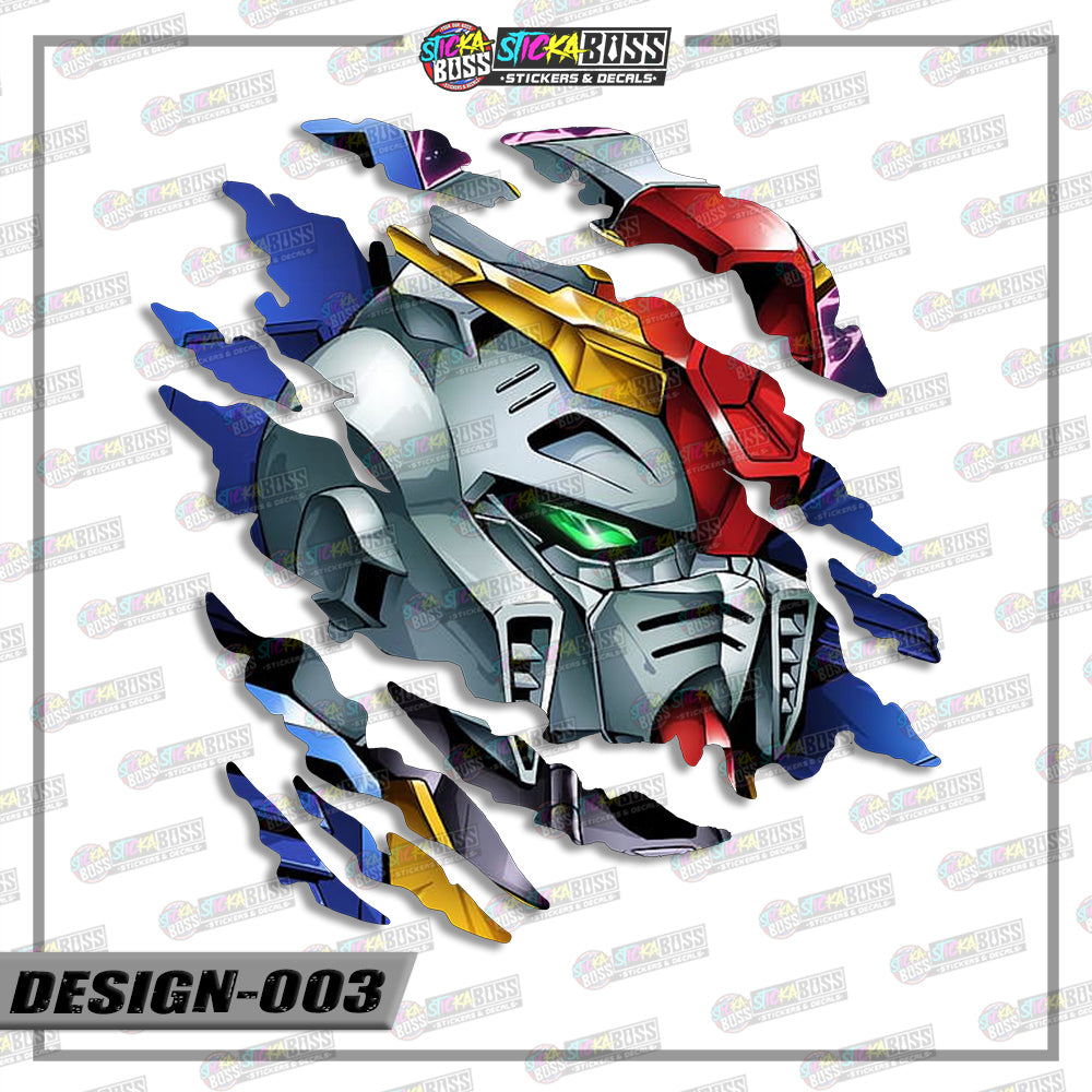 GUNDAM PART 1 | ANIME SCRATCH STICKER【VINYL PRINTED】( LAMINATED / WATERPROOF )【Stickaboss】
