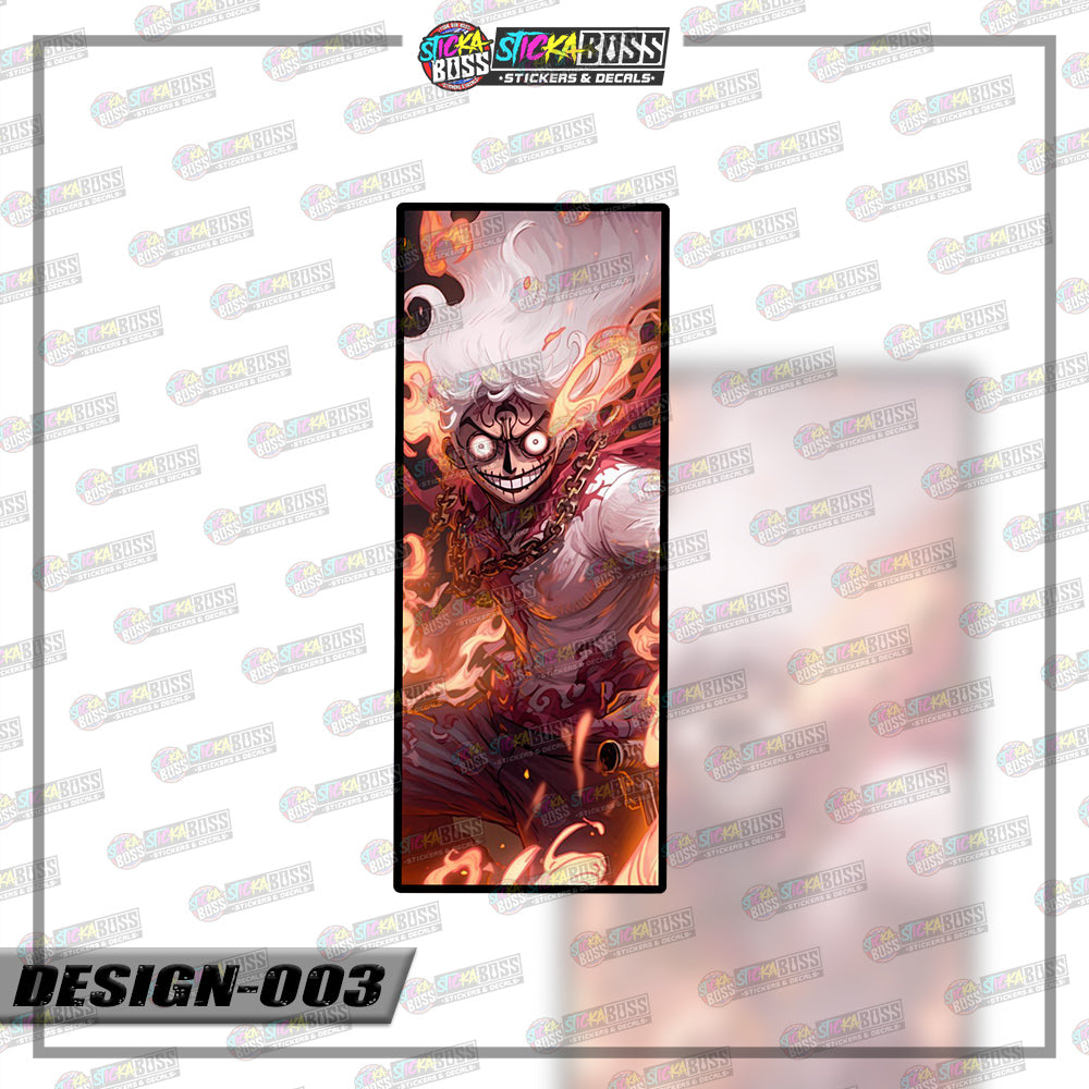ONE PIECE| RECTANGLE SIZE  VINYL STICKER 【VINYL PRINTED】( LAMINATED / WATERPROOF )