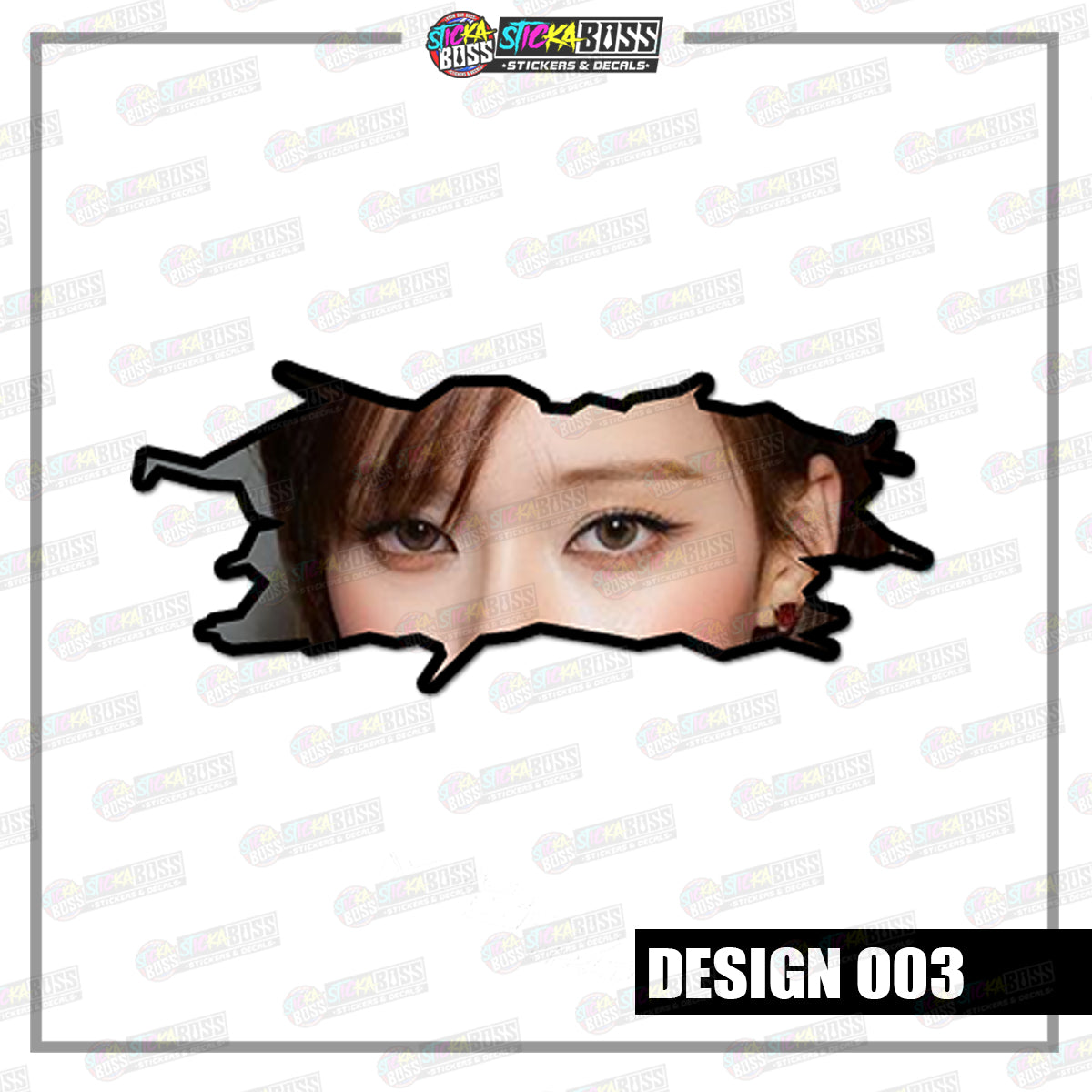 KPOP-AESPA | CRACK PEEKERS  ( ANIME VINYL STICKER DECALS )【Stickaboss】