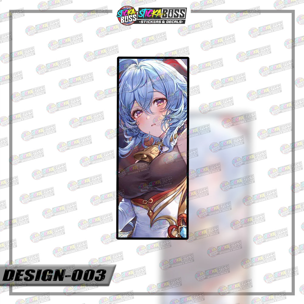 GENSHIN IMPACT | RECTANGLE SIZE  VINYL STICKER 【VINYL PRINTED】( LAMINATED / WATERPROOF )
