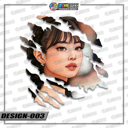 BLACKPINK PART 2 | ANIME SCRATCH STICKER【VINYL PRINTED】( LAMINATED / WATERPROOF )【Stickaboss】