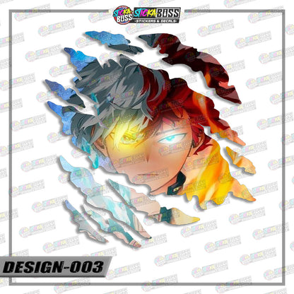 MY HERO ACADEMIA | ANIME SCRATCH STICKER【VINYL PRINTED】( LAMINATED / WATERPROOF )【Stickaboss】
