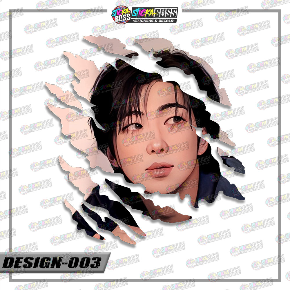 BTS PART 2 | ANIME SCRATCH STICKER【VINYL PRINTED】( LAMINATED / WATERPROOF )【Stickaboss】