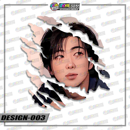 BTS PART 2 | ANIME SCRATCH STICKER【VINYL PRINTED】( LAMINATED / WATERPROOF )【Stickaboss】