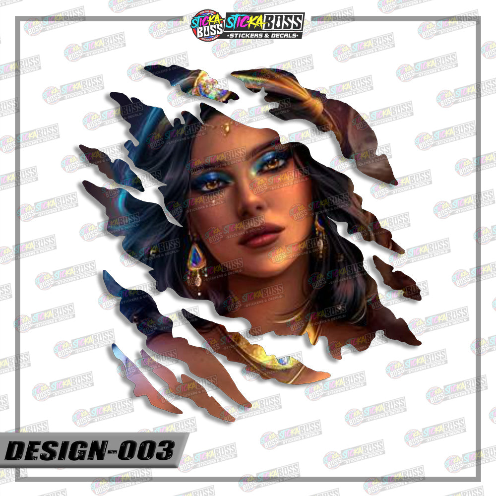 DISNEY PRINCESSES PART 1 | ANIME SCRATCH STICKER【VINYL PRINTED】( LAMINATED / WATERPROOF )