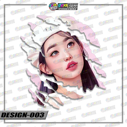 TWICE PART 2 | ANIME SCRATCH STICKER【VINYL PRINTED】( LAMINATED / WATERPROOF )【Stickaboss】