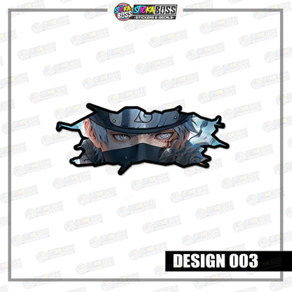 NARUTO | CRACK PEEKERS  ( ANIME VINYL STICKER DECALS )【Stickaboss】