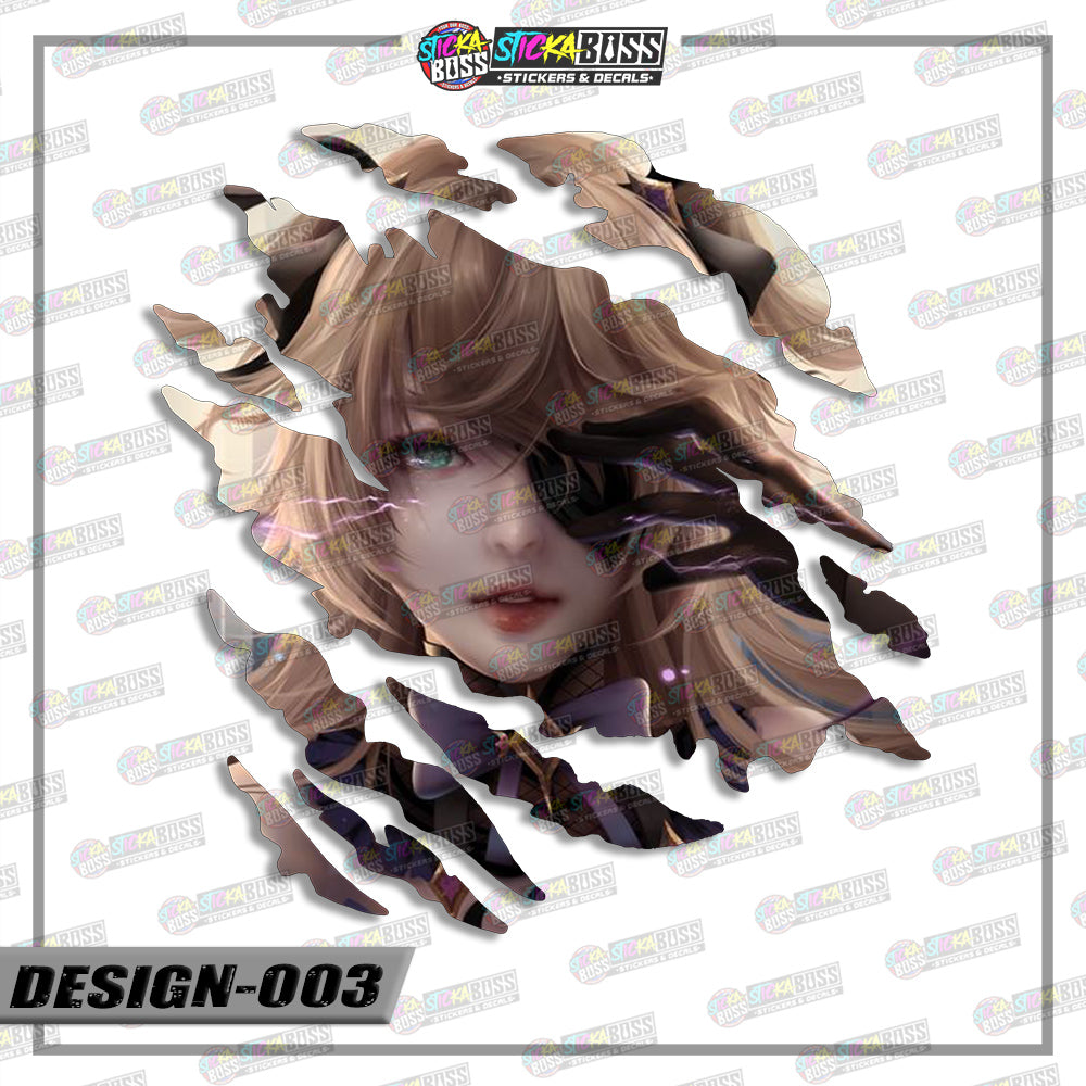 GENSHIN IMPACT | ANIME SCRATCH STICKER【VINYL PRINTED】( LAMINATED / WATERPROOF )【Stickaboss】