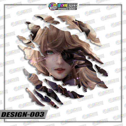 GENSHIN IMPACT | ANIME SCRATCH STICKER【VINYL PRINTED】( LAMINATED / WATERPROOF )【Stickaboss】