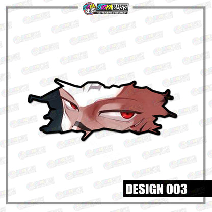 JUJUTSU KAISEN | CRACK PEEKERS  ( ANIME VINYL STICKER DECALS )【Stickaboss】