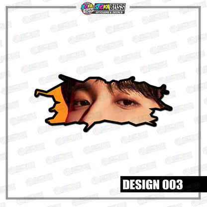 KPOP-SEVENTEEN | CRACK PEEKERS  ( ANIME VINYL STICKER DECALS )【Stickaboss】