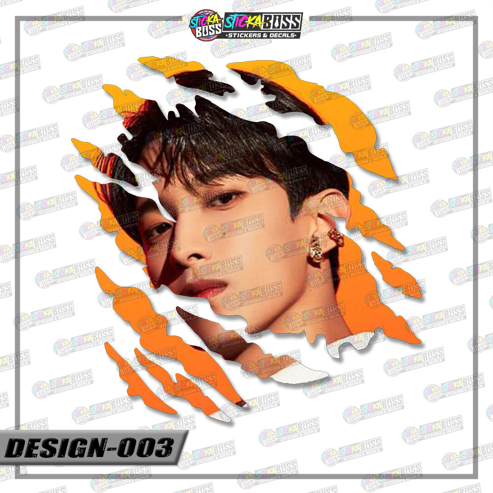 Seventeen | SCRATCH STICKER【VINYL PRINTED】( LAMINATED / WATERPROOF )【Stickaboss】