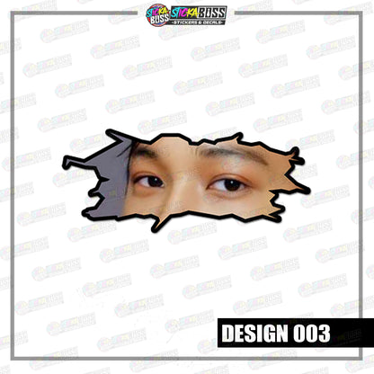 KPOP- EXO | CRACK PEEKERS  ( ANIME VINYL STICKER DECALS )【Stickaboss】