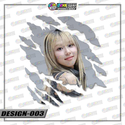 TWICE | SCRATCH STICKER【VINYL PRINTED】( LAMINATED / WATERPROOF )【Stickaboss】