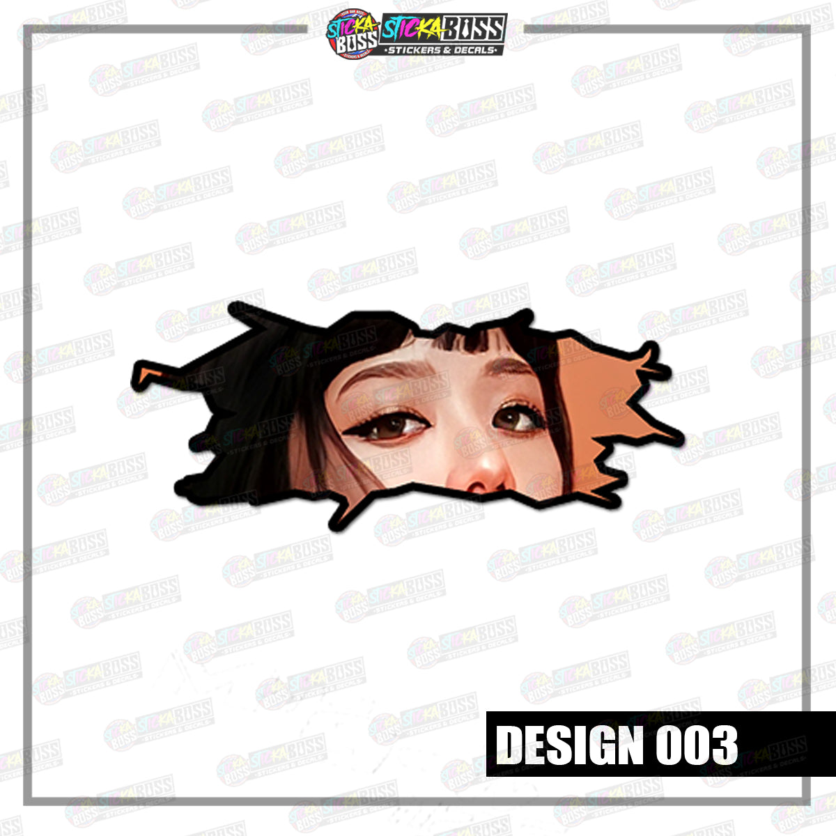KPOP- BLACKPINK | CRACK PEEKERS  ( ANIME VINYL STICKER DECALS )【Stickaboss】