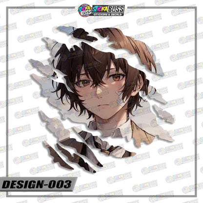 BONGOU STRAY DOGS | ANIME SCRATCH STICKER【VINYL PRINTED】( LAMINATED / WATERPROOF )【Stickaboss】 (Copy)