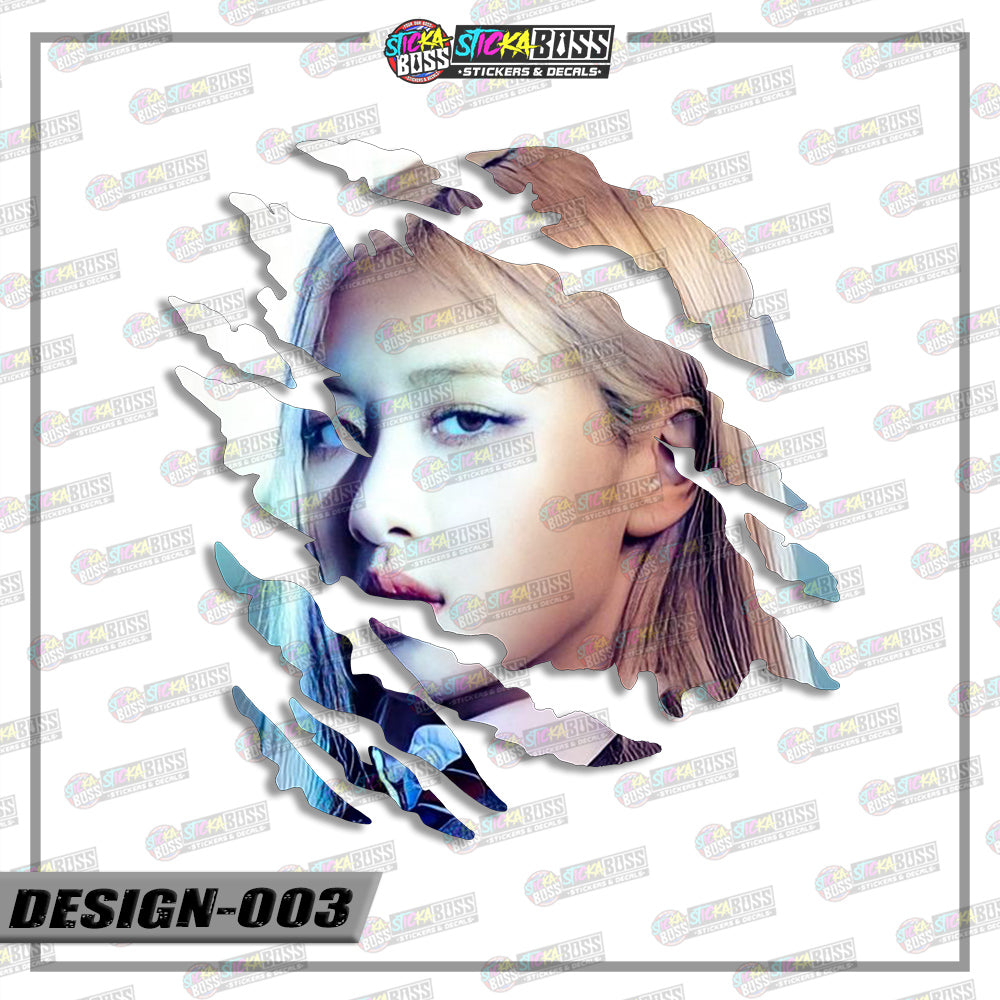 BLACKPINK | SCRATCH STICKER【VINYL PRINTED】( LAMINATED / WATERPROOF )