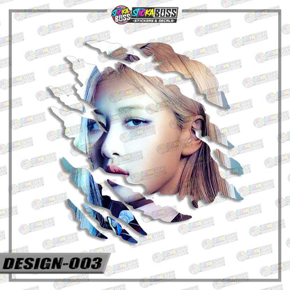 BLACKPINK | SCRATCH STICKER【VINYL PRINTED】( LAMINATED / WATERPROOF )