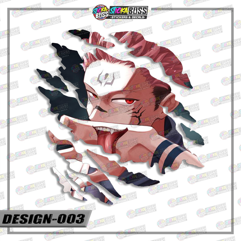 JUJUTSU KAISEN PART 2 | ANIME SCRATCH STICKER【VINYL PRINTED】( LAMINATED / WATERPROOF )【Stickaboss】