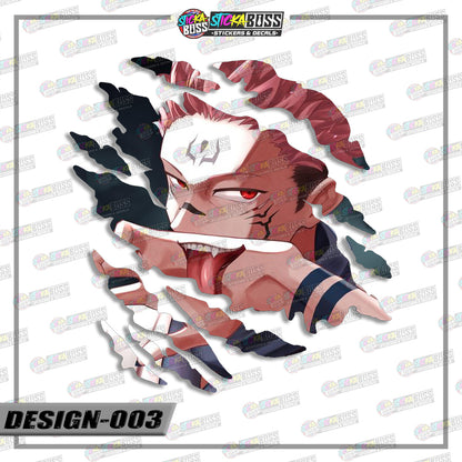 JUJUTSU KAISEN PART 2 | ANIME SCRATCH STICKER【VINYL PRINTED】( LAMINATED / WATERPROOF )【Stickaboss】