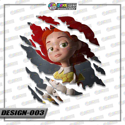 TOY STORY| ANIME SCRATCH STICKER【VINYL PRINTED】( LAMINATED / WATERPROOF )【Stickaboss】