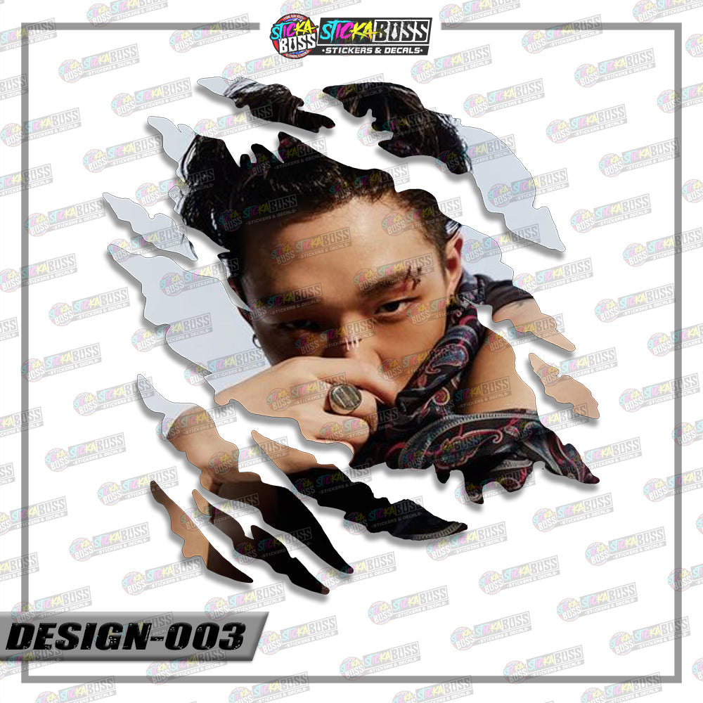 IKON | ANIME SCRATCH STICKER【VINYL PRINTED】( LAMINATED / WATERPROOF )【Stickaboss】