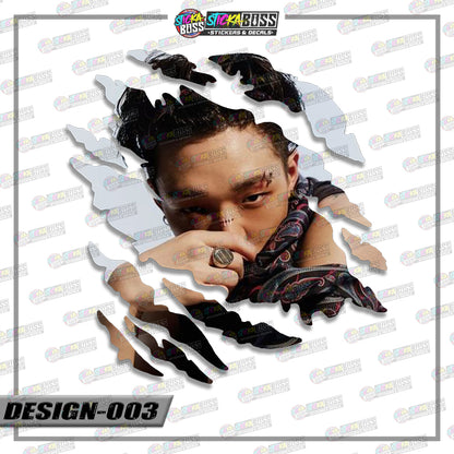 IKON | ANIME SCRATCH STICKER【VINYL PRINTED】( LAMINATED / WATERPROOF )【Stickaboss】