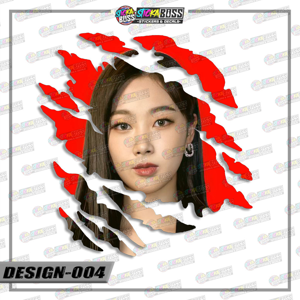 AESPA | ANIME SCRATCH STICKER【VINYL PRINTED】( LAMINATED / WATERPROOF )【Stickaboss】