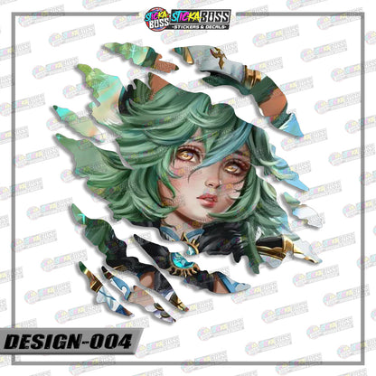 GENSHIN IMPACT | ANIME SCRATCH STICKER【VINYL PRINTED】( LAMINATED / WATERPROOF )【Stickaboss】