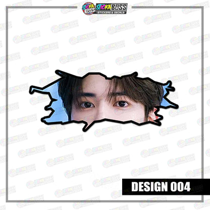 KPOP-TXT | CRACK PEEKERS  ( ANIME VINYL STICKER DECALS )【Stickaboss】