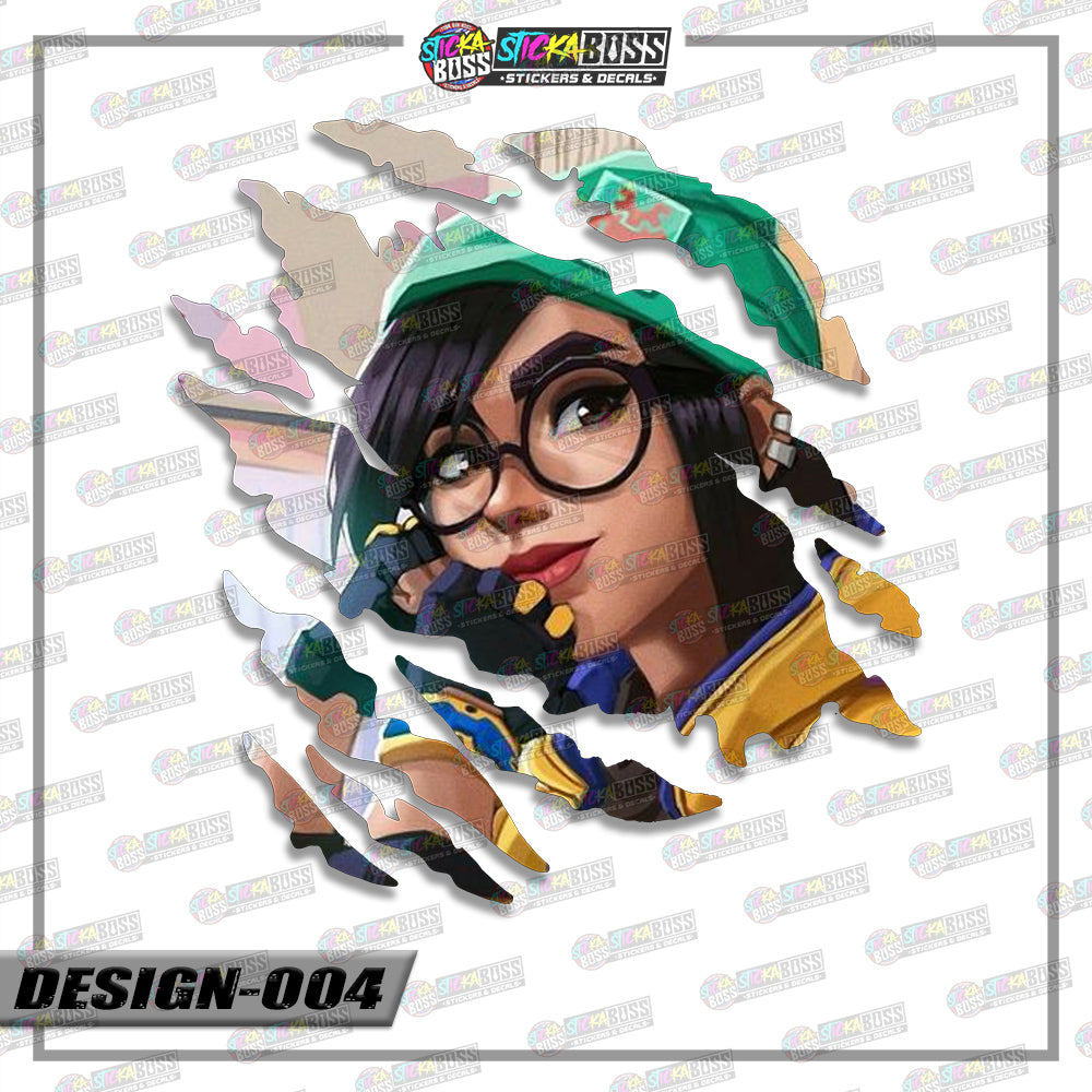 VALORANT | ANIME SCRATCH STICKER【VINYL PRINTED】( LAMINATED / WATERPROOF )【Stickaboss】