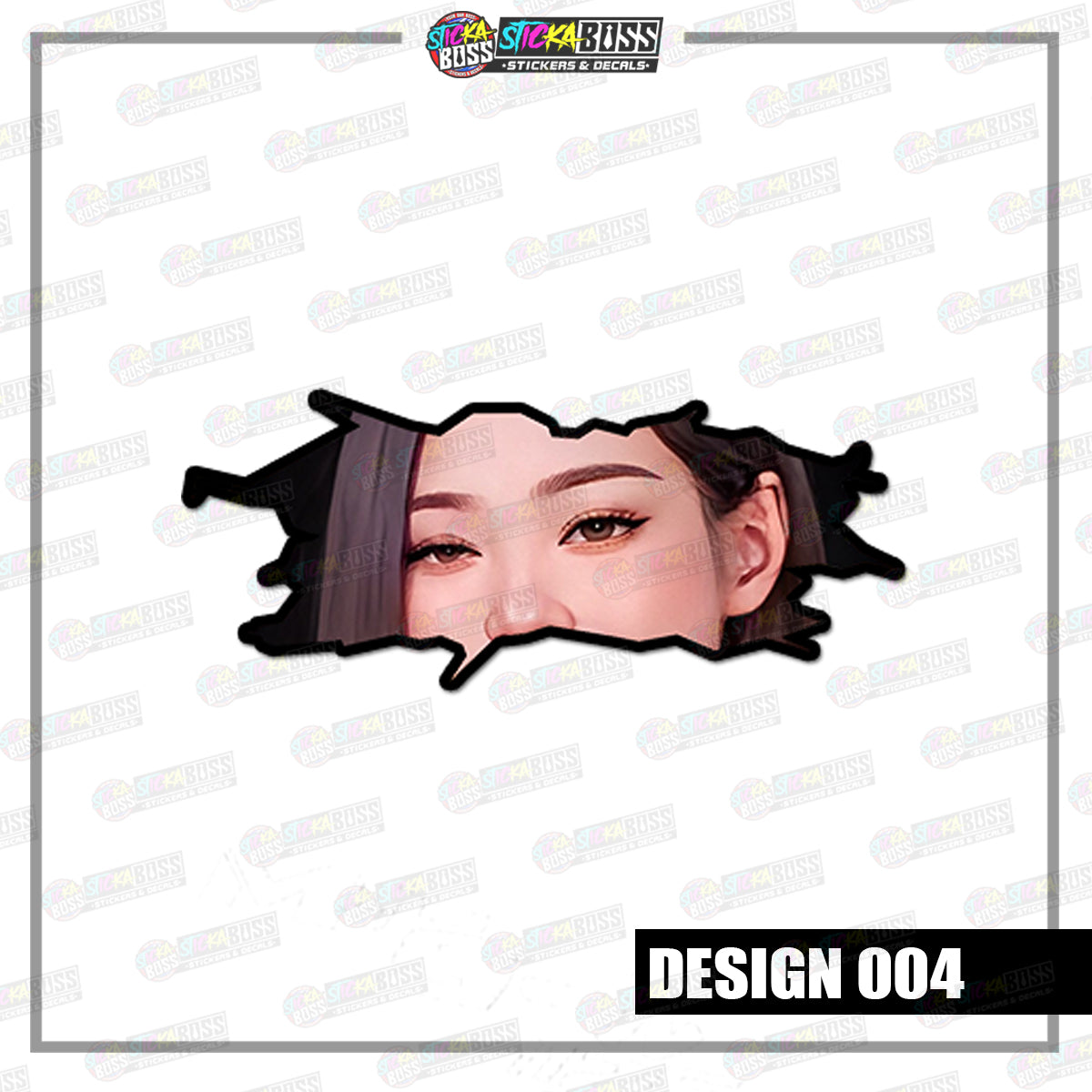 KPOP- BLACKPINK | CRACK PEEKERS  ( ANIME VINYL STICKER DECALS )【Stickaboss】