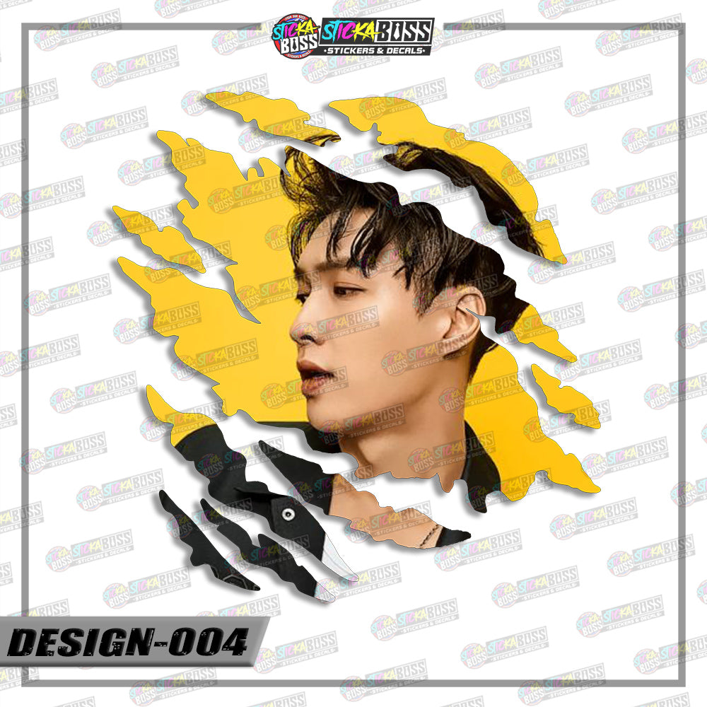 EXO | SCRATCH STICKER【VINYL PRINTED】( LAMINATED / WATERPROOF )【Stickaboss】