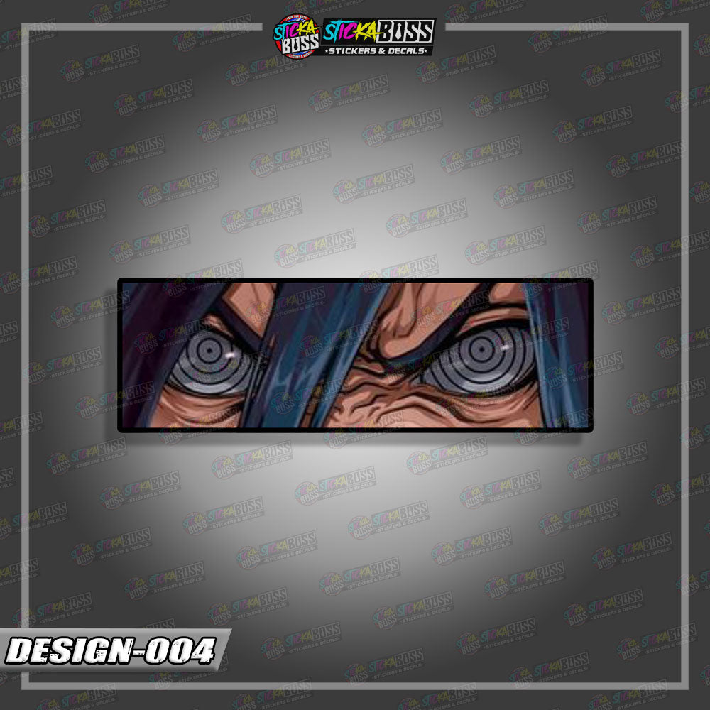 NARUTO PART 1 | ANIME  EYE SLAP STICKER【VINYL PRINTED】( LAMINATED / WATERPROOF )
