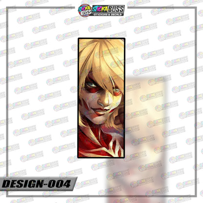 ATTACK ON TITAN | RECTANGLE SIZE  VINYL STICKER 【VINYL PRINTED】( LAMINATED / WATERPROOF )
