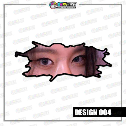 KPOP- ITZY| CRACK PEEKERS  ( ANIME VINYL STICKER DECALS )【Stickaboss】